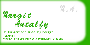 margit antalfy business card